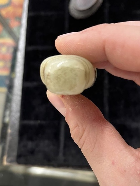 古玩玉器玉羅漢真品鑒賞圖