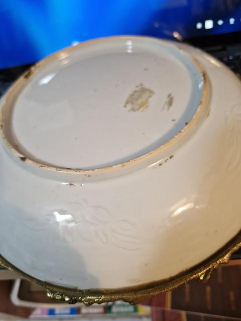 古玩陶瓷五彩花鳥紋盤真品鑒賞圖