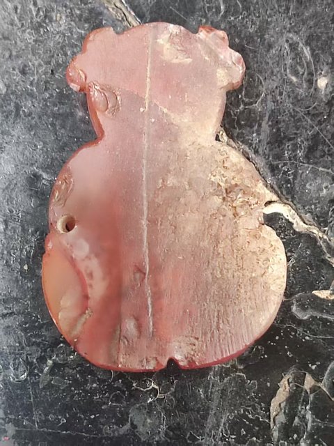 古玩玉器瑪瑙阿福真品鑒賞圖