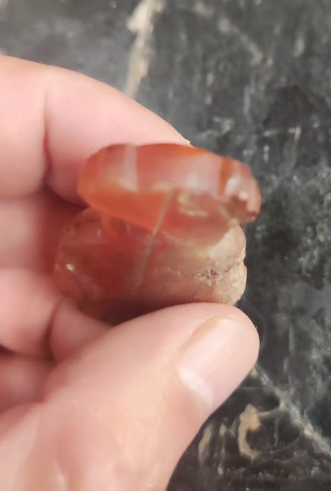 古玩玉器瑪瑙阿福真品鑒賞圖
