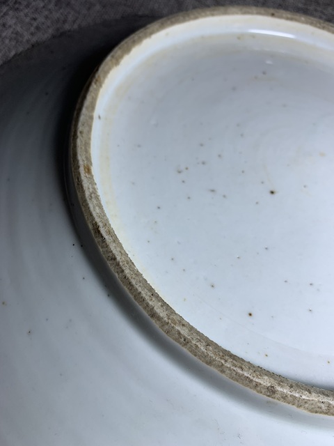 古玩陶瓷龍鳳紋粉彩盤真品鑒賞圖