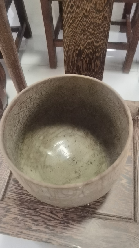古玩陶瓷龍泉窯系青釉缽真品鑒賞圖
