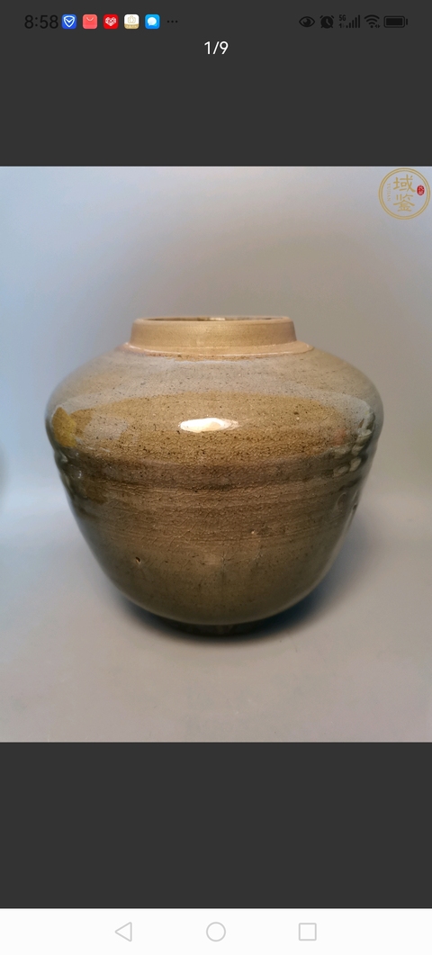 古玩陶瓷龍泉青釉罐真品鑒賞圖
