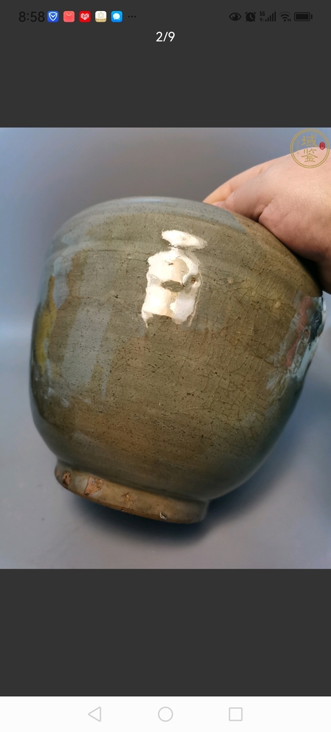 古玩陶瓷龍泉青釉罐真品鑒賞圖