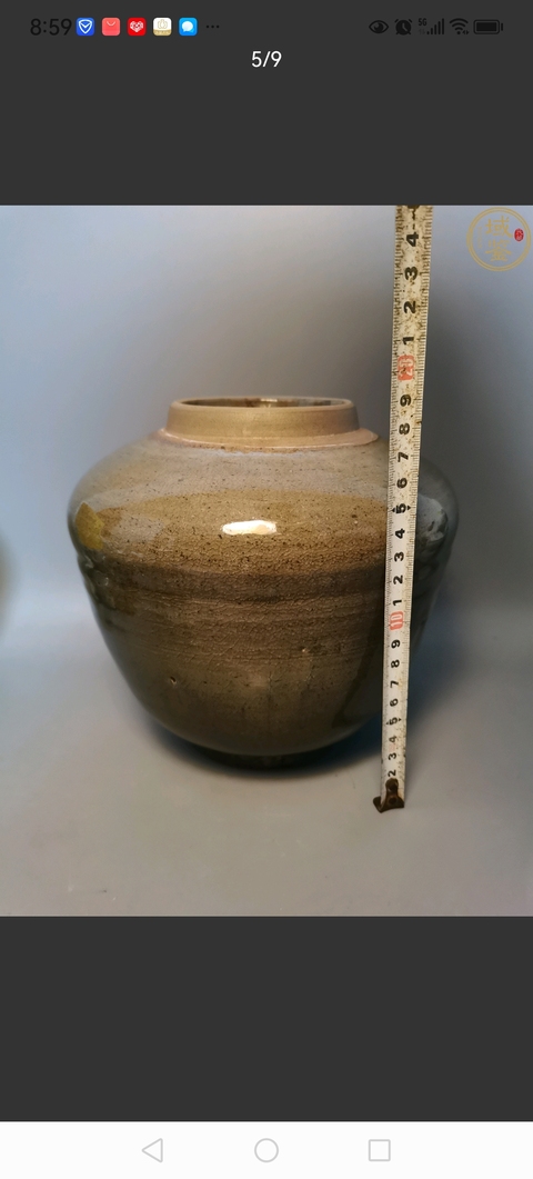 古玩陶瓷龍泉青釉罐真品鑒賞圖