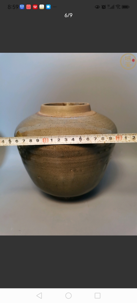 古玩陶瓷龍泉青釉罐真品鑒賞圖