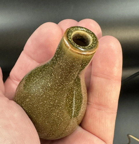 古玩陶瓷茶葉末釉鼻煙壺真品鑒賞圖