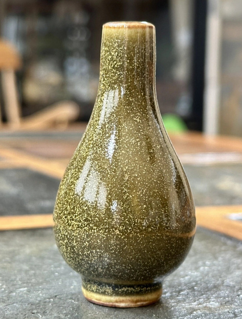 古玩陶瓷茶葉末釉鼻煙壺真品鑒賞圖