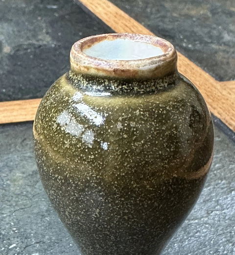 古玩陶瓷茶葉末釉鼻煙壺真品鑒賞圖