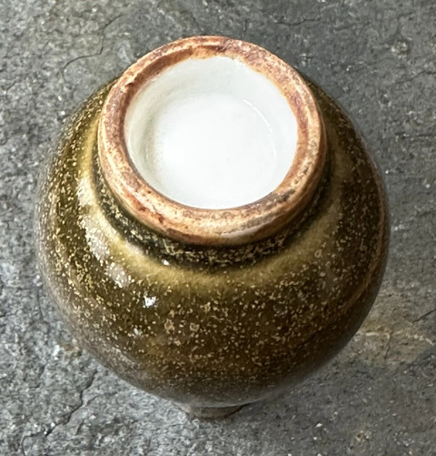 古玩陶瓷茶葉末釉鼻煙壺真品鑒賞圖