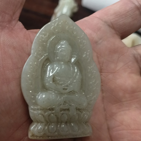 古玩玉器和田玉佛擺件真品鑒賞圖