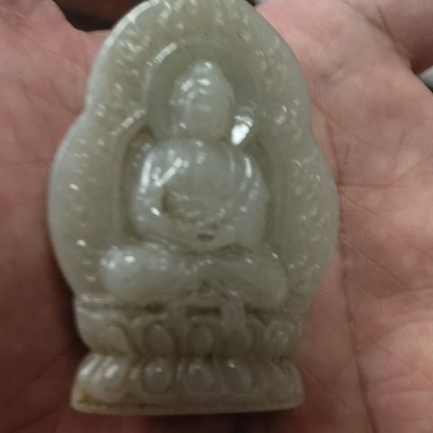 古玩玉器和田玉佛擺件真品鑒賞圖