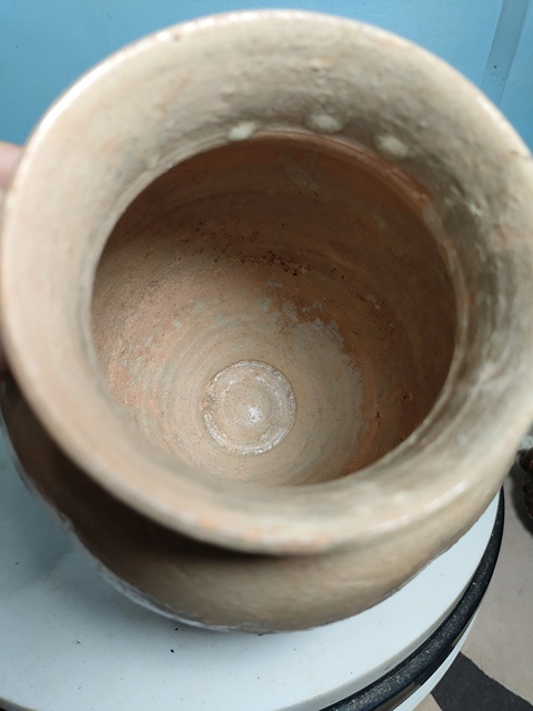古玩陶瓷青釉褐彩雙系罐真品鑒賞圖