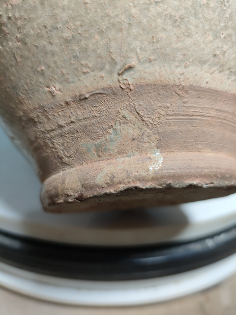 古玩陶瓷青釉褐彩雙系罐真品鑒賞圖