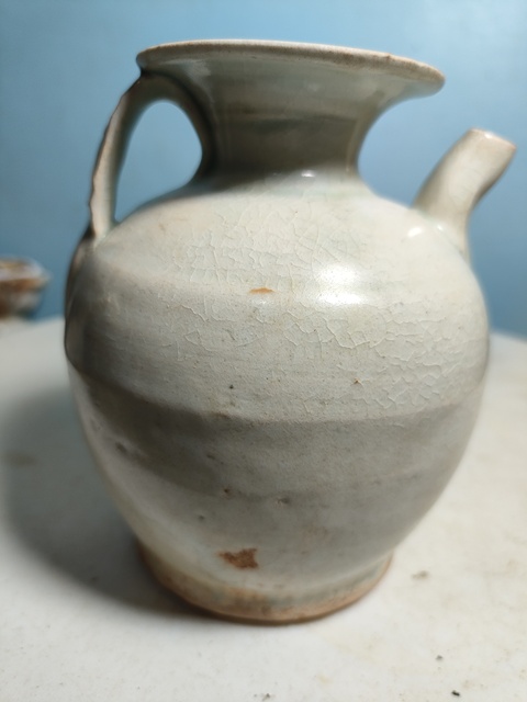 古玩陶瓷青白釉執壺真品鑒賞圖
