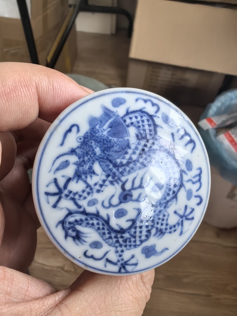 古玩陶瓷青花軸頭真品鑒賞圖