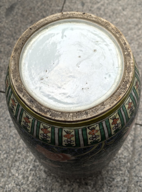 古玩陶瓷五彩棒槌瓶真品鑒賞圖
