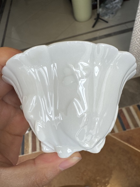 古玩陶瓷德化白瓷玉蘭杯真品鑒賞圖