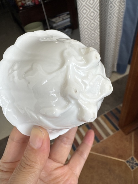 古玩陶瓷德化白瓷玉蘭杯真品鑒賞圖