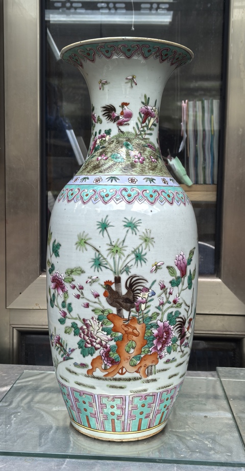 古玩陶瓷粉彩瓶真品鑒賞圖