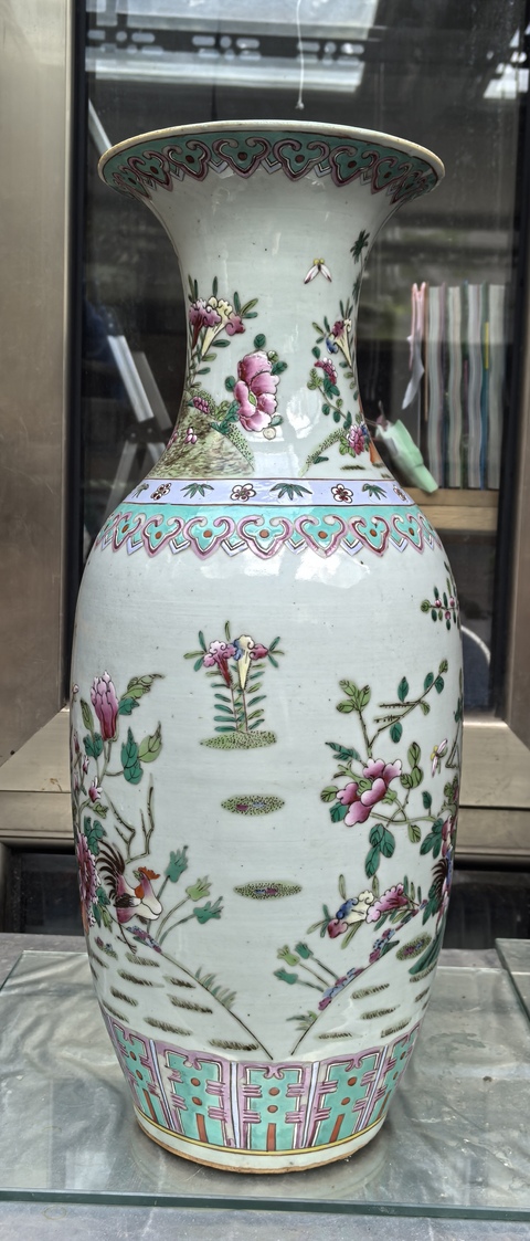 古玩陶瓷粉彩瓶真品鑒賞圖