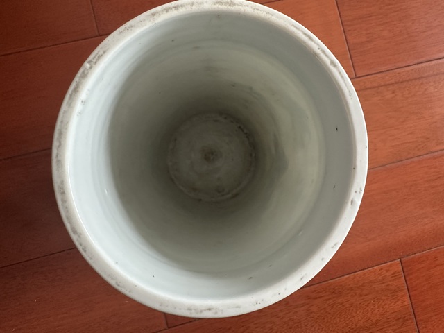 古玩陶瓷山水紋帽筒真品鑒賞圖