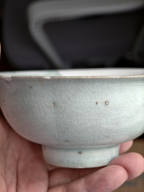 古玩陶瓷宋代青白瓷花口碗真品鑒賞圖