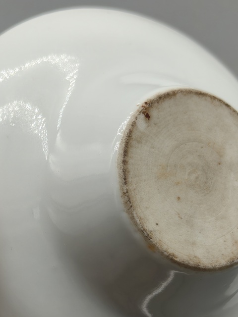 古玩陶瓷葡萄紋三才蓋碗真品鑒賞圖