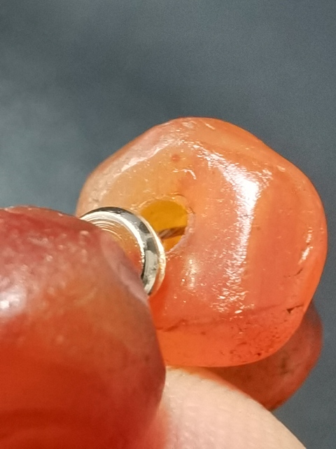 古玩玉器天然紅瑪瑙珠串真品鑒賞圖