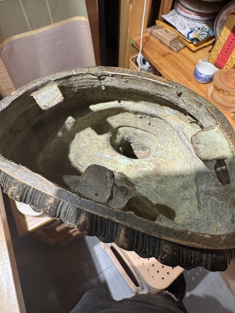 古玩銅器銅長壽佛真品鑒賞圖