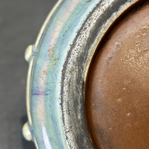 古玩陶瓷窯變釉洗真品鑒賞圖