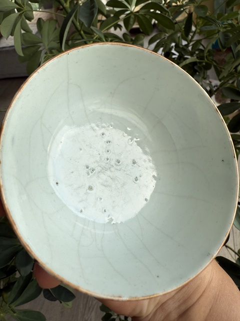 古玩陶瓷后加彩碗真品鑒賞圖