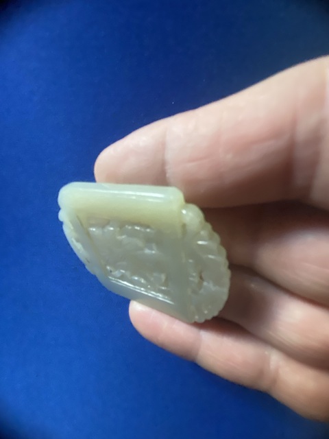 古玩玉器白玉牌真品鑒賞圖