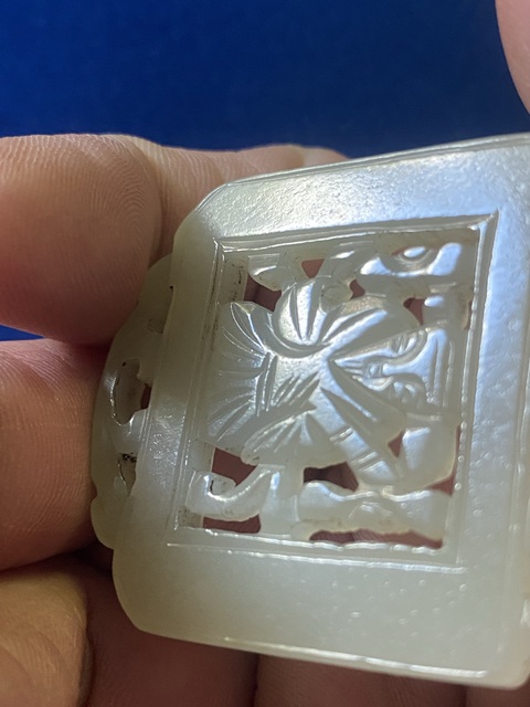 古玩玉器白玉牌真品鑒賞圖