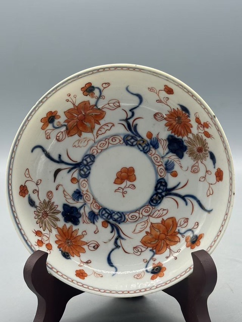 古玩陶瓷青花礬紅描金盤拍賣，當前價格1200元