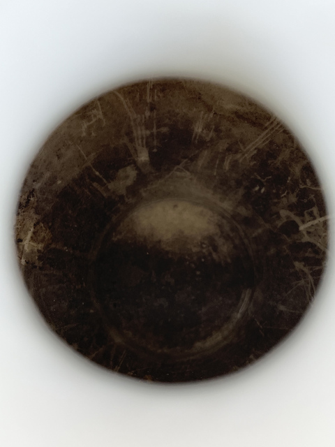 古玩陶瓷白釉暗刻花卉紋撇口瓶真品鑒賞圖