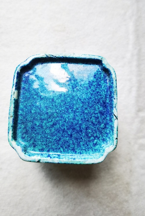 古玩陶瓷爐鈞釉水盂真品鑒賞圖