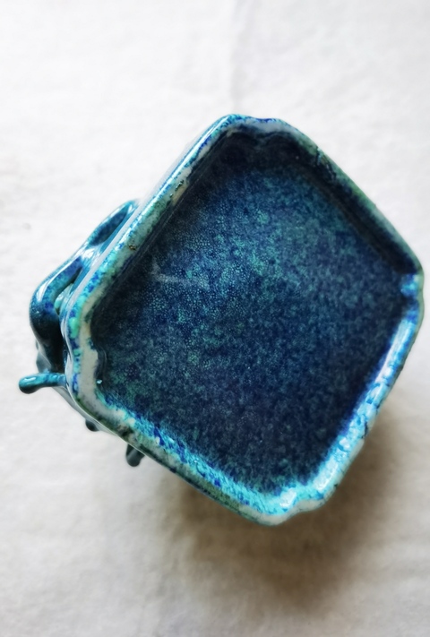 古玩陶瓷爐鈞釉水盂真品鑒賞圖