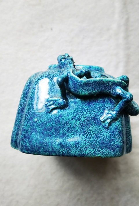 古玩陶瓷爐鈞釉水盂真品鑒賞圖