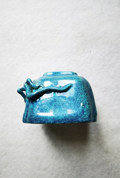 古玩陶瓷爐鈞釉水盂真品鑒賞圖
