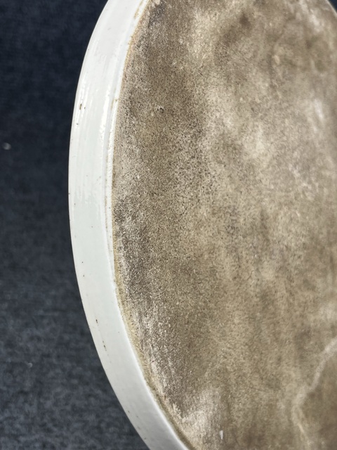 古玩陶瓷粉彩青綠山水茶盤真品鑒賞圖