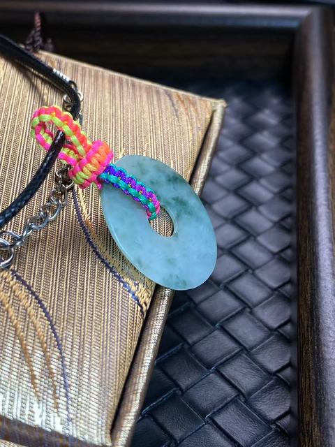 古玩玉器清代天然翡翠“平安扣”拍賣，當前價格900元