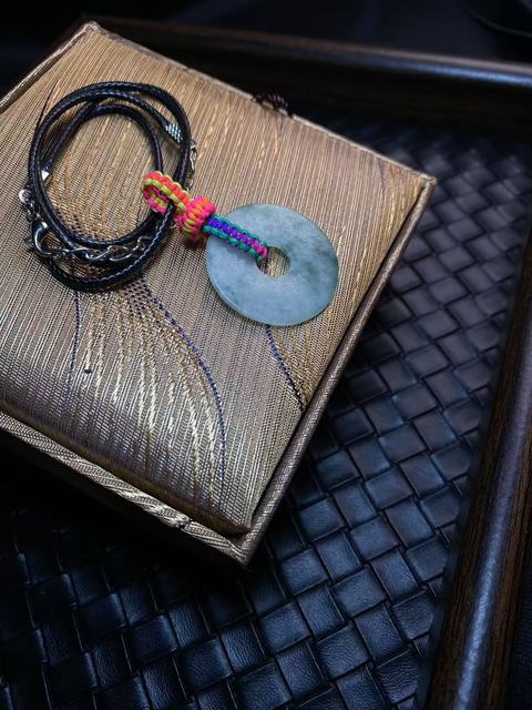 古玩玉器清代天然翡翠“平安扣”拍賣，當前價格900元