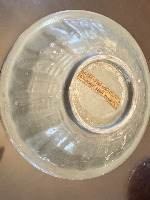 古玩陶瓷龍泉青瓷雙魚洗真品鑒賞圖