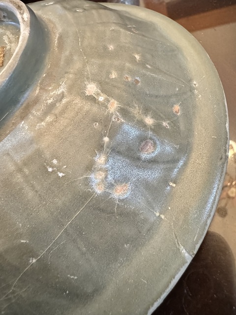 古玩陶瓷龍泉青瓷雙魚洗真品鑒賞圖