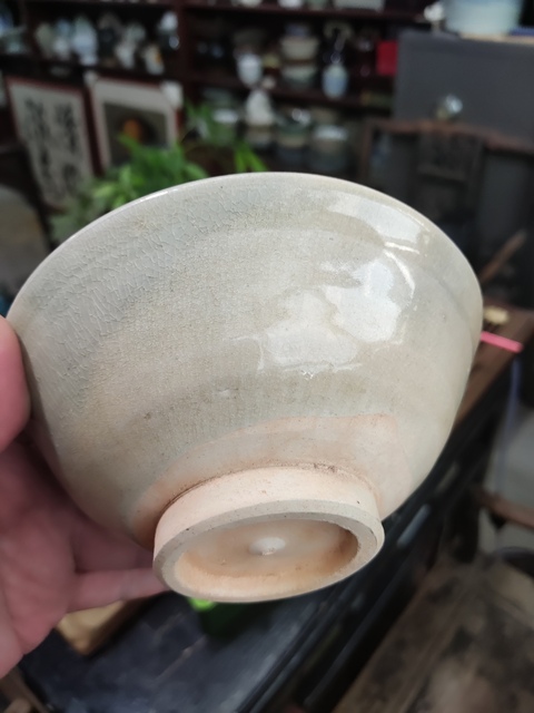 古玩陶瓷青釉茶碗真品鑒賞圖