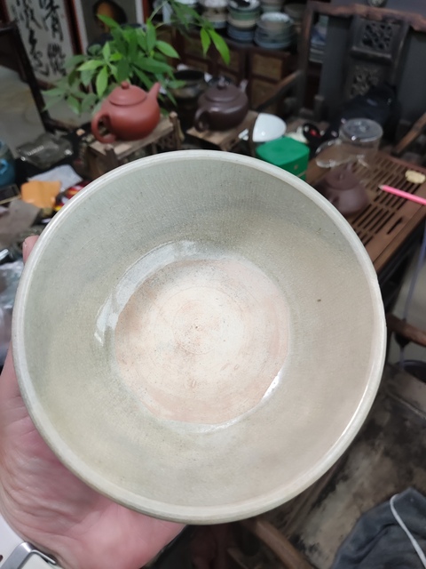 古玩陶瓷青釉茶碗真品鑒賞圖