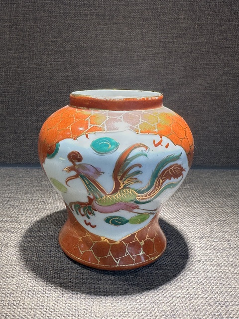 古玩陶瓷龍鳳紋將軍罐真品鑒賞圖