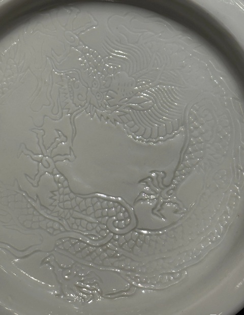 古玩陶瓷清晚期 白釉盤真品鑒賞圖