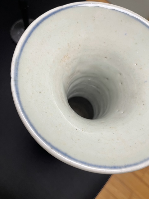 古玩陶瓷青花花觚真品鑒賞圖